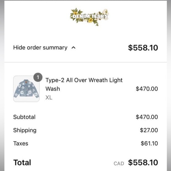 Denim Tears Jacket - Picture 2 of 2